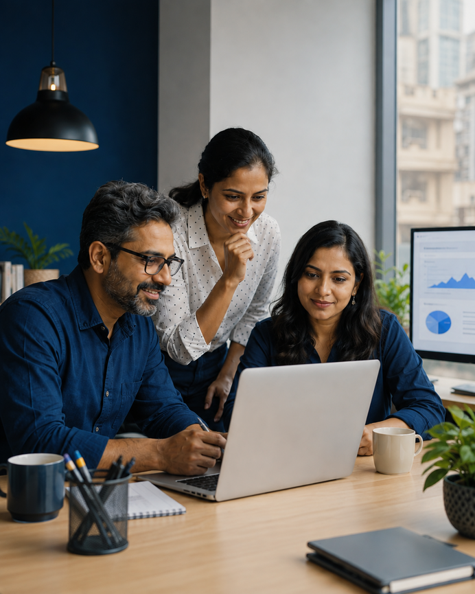 Web design and SEO team collaborating in Kolkata - Jay Digital Pro